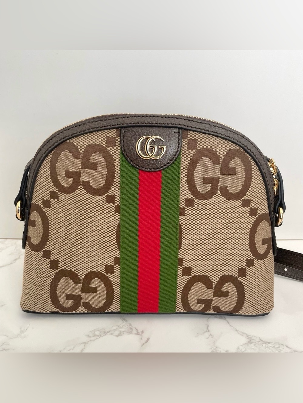 GUCCI Ophidia Jumbo GG Small Shoulder Bag